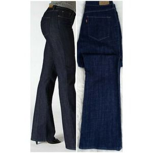 Levi's Bold Curve Skinny Mid Rise Dark wash jeans